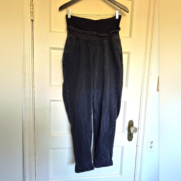 H&M Denim - H&M Mama Maternity Jeans Papaerbag Waist Size Small Cotton